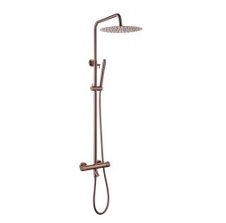 Boheme Стойка для душа c термостатом UNO Copper Brushed 468-T-CB