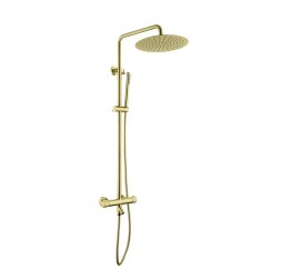 Boheme Стойка для душа c термостатом UNO Matt Gold 468-T-MG