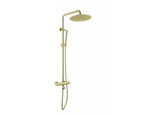 Boheme Стойка для душа c термостатом UNO Matt Gold 468-T-MG