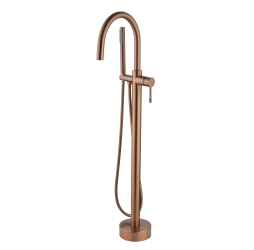 Boheme Смеситель напольный UNO WHITE Copper Brushed 469-CB