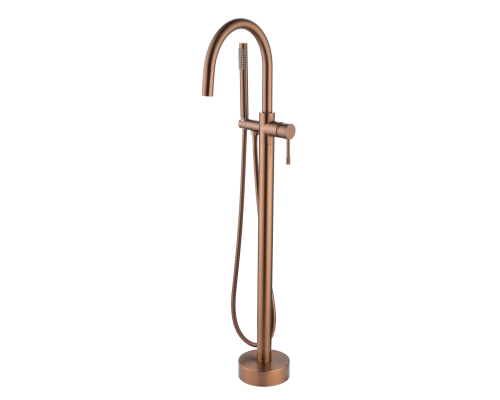 Boheme Смеситель напольный UNO WHITE Copper Brushed 469-CB