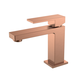 Boheme Cмеситель для умывальника Qubic Copper Brushed 471-CB