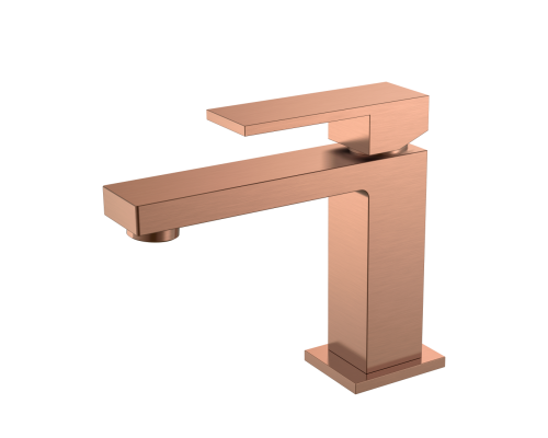 Boheme Cмеситель для умывальника Qubic Copper Brushed 471-CB