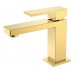 Cмеситель для умывальника Qubic Shine Gold 471-G