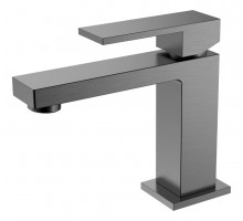 Cмеситель для умывальника Qubic Matt Gun Metal 471-GM