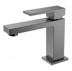 Cмеситель для умывальника Qubic Matt Gun Metal 471-GM
