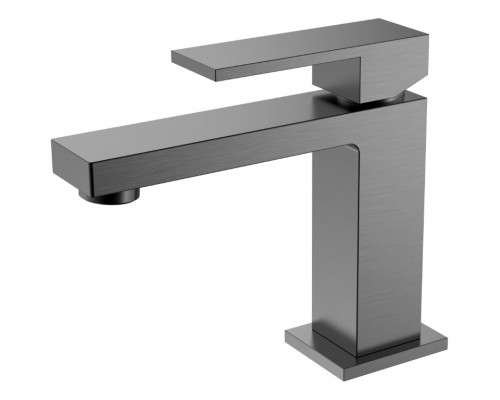 Cмеситель для умывальника Qubic Matt Gun Metal 471-GM