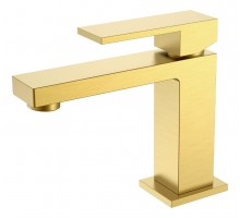 Cмеситель для умывальника Qubic Matt Gold 471-MG