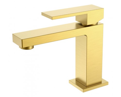Cмеситель для умывальника Qubic Matt Gold 471-MG