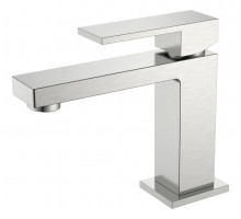 Cмеситель для умывальника Qubic Brushed Nickel 471-NB