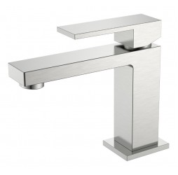 Cмеситель для умывальника Qubic Brushed Nickel 471-NB