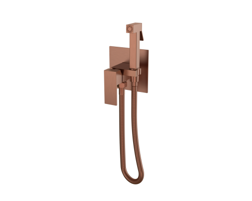 Boheme Смеситель гигиенический Qubic Brushed Bronze 477-BRB