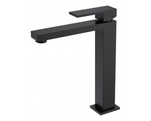 Смеситель для умывальника высокий Qubic Matt Black 472-B