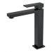 Смеситель для умывальника высокий Qubic Matt Black 472-B