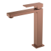 Смеситель для умывальника высокий Qubic Bronze 472-BR