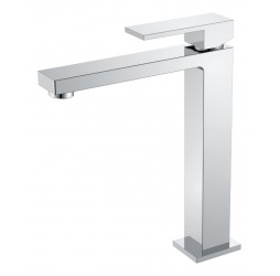 Смеситель для умывальника высокий Qubic Chrome 472-CR