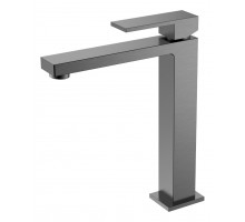 Смеситель для умывальника высокий Qubic Matt Gun Metal 472-GM