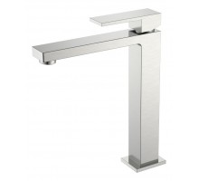 Смеситель для умывальника высокий Qubic Brushed Nickel 472-NB