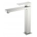 Смеситель для умывальника высокий Qubic Brushed Nickel 472-NB