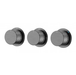 Boheme Смеситель встроенный STICK DIAMOND GUN METAL 3-х проходной 124-3-GM.1