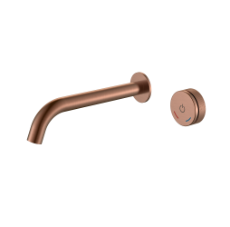 Boheme Смеситель автоматический для раковины из стены на 2 отв. TECH Copper Brushed 158/2-CB