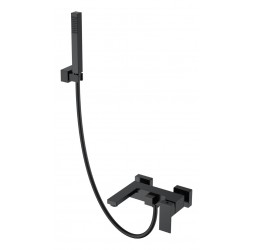 Смеситель для ванны с душем Qubic Matt Black 473-B