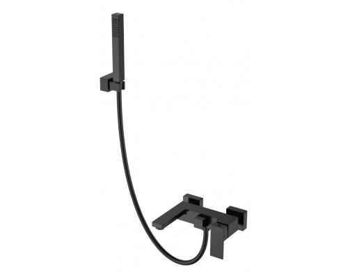 Смеситель для ванны с душем Qubic Shine Gun Metal 473-SGM