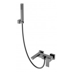 Смеситель для ванны с душем Qubic Matt Gun Metal 473-GM
