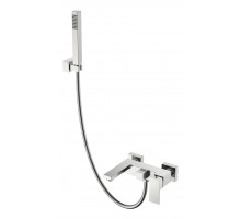 Смеситель для ванны с душем Qubic Brushed Nickel 473-NB