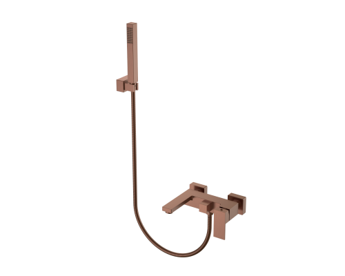 Boheme Смеситель для ванны с душем Qubic Copper Brushed 473-CB