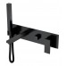 Смеситель для ванны встроенный Qubic Matt Black 474-2-B