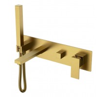 Смеситель для ванны встроенный Qubic Bronze 474-2-BR