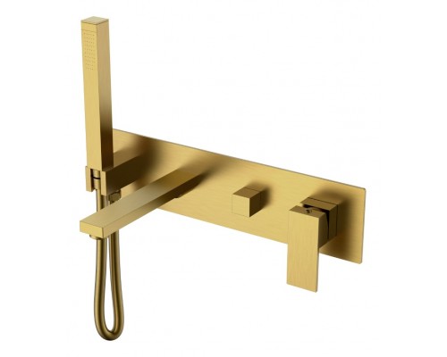 Смеситель для ванны встроенный Qubic Bronze 474-2-BR
