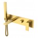 Смеситель для ванны встроенный Qubic Matt Gold 474-2-MG