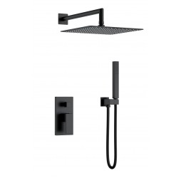 Смеситель встроенный для душа QUBIC Matt Black 474-3-B
