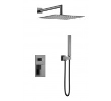 Смеситель встроенный для душа QUBIC Gun Metal 474-3-GM