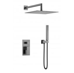 Смеситель встроенный для душа QUBIC Gun Metal 474-3-GM