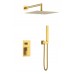 Смеситель встроенный для душа QUBIC Matt Gold 474-3-MG