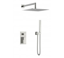 Смеситель встроенный для душа QUBIC Brushed Nickel 474-3-NB