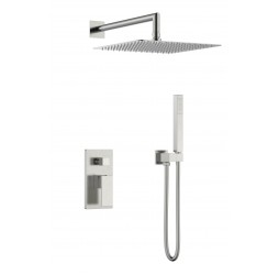 Смеситель встроенный для душа QUBIC Brushed Nickel 474-3-NB