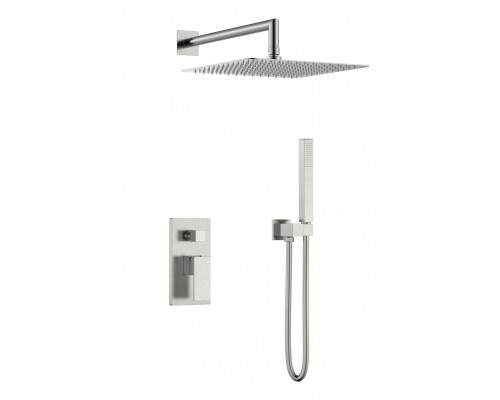 Смеситель встроенный для душа QUBIC Brushed Nickel 474-3-NB