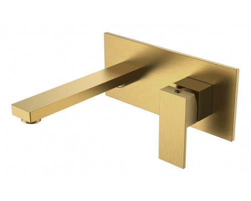 Смеситель для умывальника из стены Qubic Bronze 475-BR