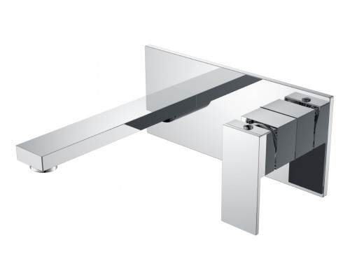 Смеситель для умывальника из стены Qubic Chrome 475-CR