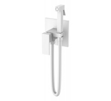 Смеситель гигиенический Qubic Matt White 477-MW