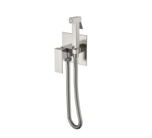Смеситель гигиенический Qubic Brushed Nickel 477-NB