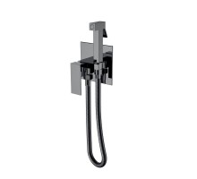 Смеситель гигиенический Qubic Shine Gun Metal 477-SGM