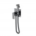 Смеситель гигиенический Qubic Shine Gun Metal 477-SGM