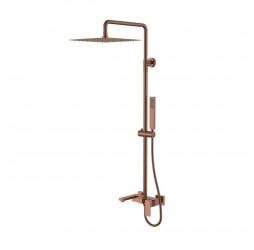 Boheme Стойка для душа QUBIC Brushed Bronze 478-BRB