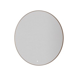 Зеркало круглое c мет. рамой, подсветка, сенсор, антизапотевание, 100см BRUSHED BRONZE 545-100-BRB