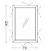 Armadi Art Зеркало Dolce Глянцевый черный 105x70см 567-B